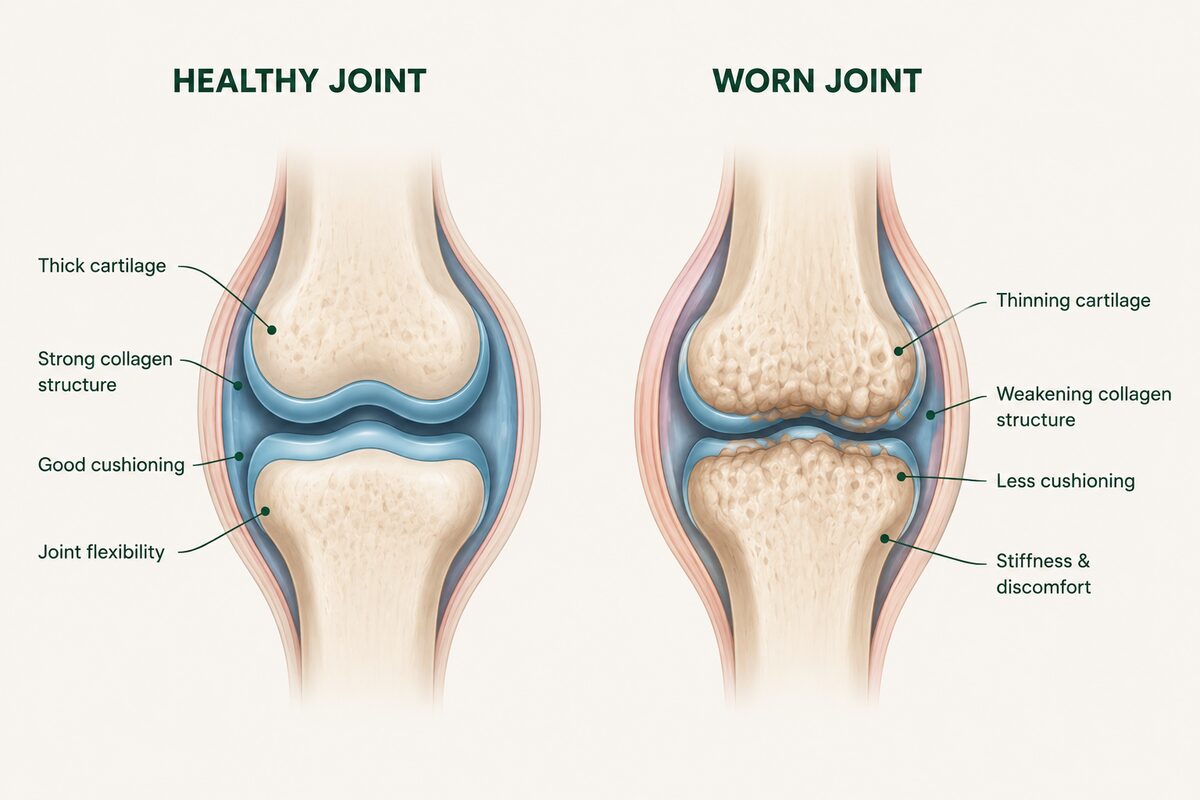 How collagen holds joints together